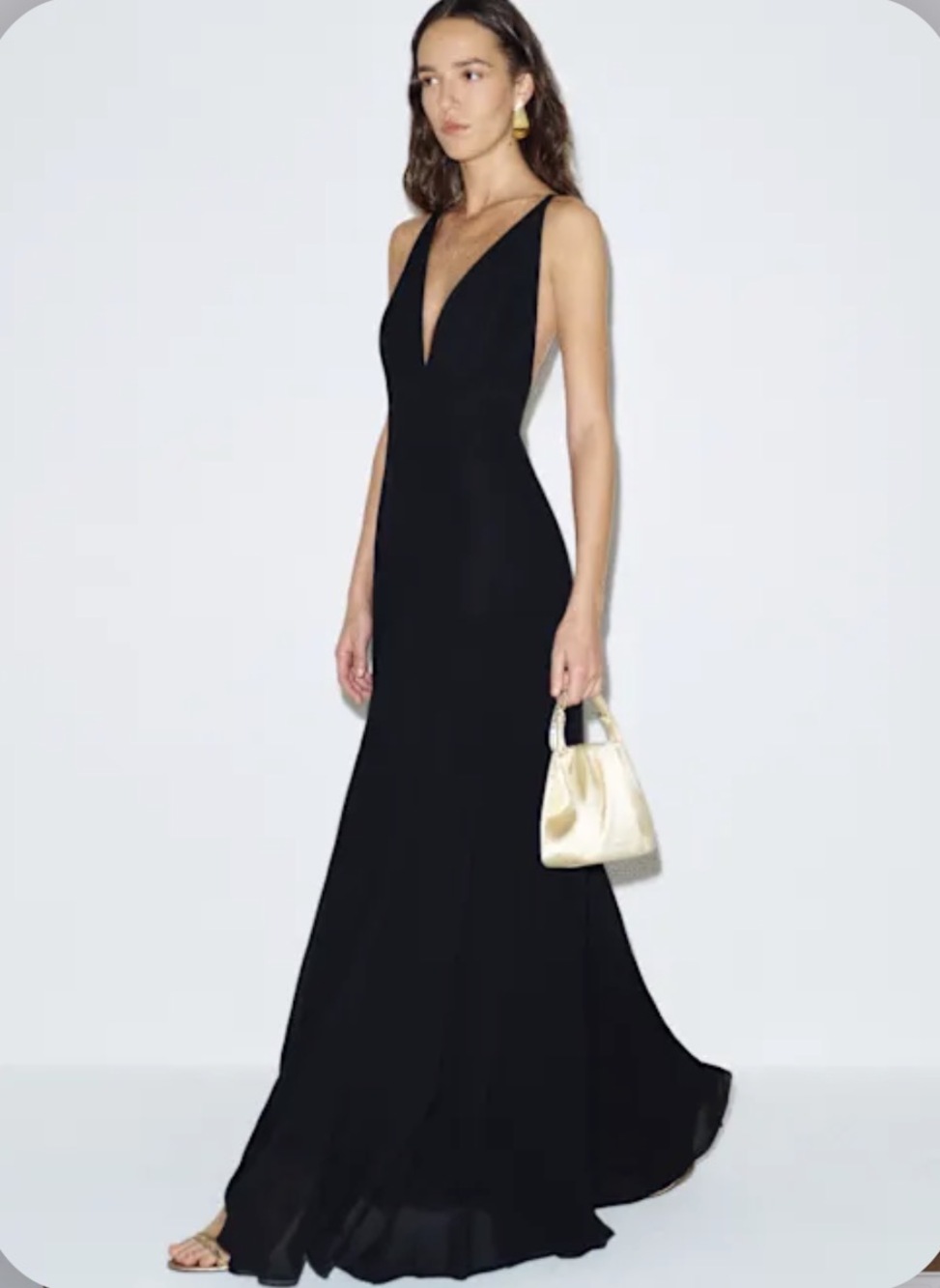 Reformation Carissa Dress Black - Size 6